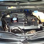 Engine being degreased as shown in Valet Guide