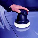 Car's exterior being removed of polish in the Valet Guide