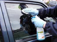 Car being valeted and cleaned using the Valet Guide