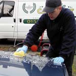 Car being washed by hand for the Valet Guide