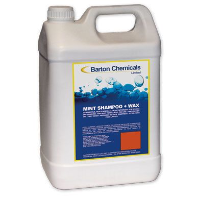 Bartons Mint Shampoo + Wax (5 Litres) is a biodegradable car shampoo for effective removal of dirt and soiling from car and commercial vehicles. It is suitable for all painted surfaces and leaves a streak-free wax finish.
