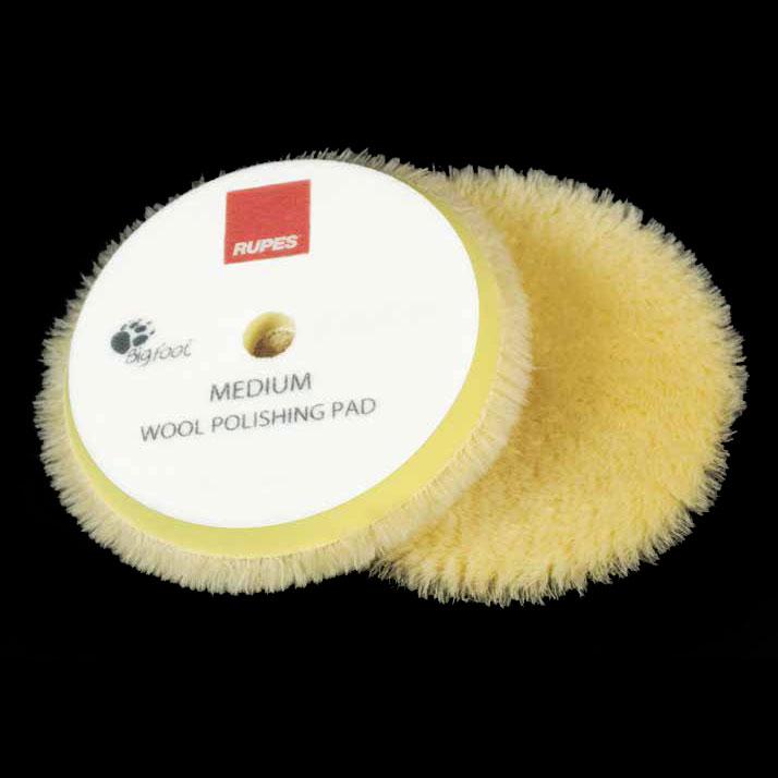 RUPES Gear Driven Yellow Wool Polishing Pad (Medium) Ø 75/150/180mm