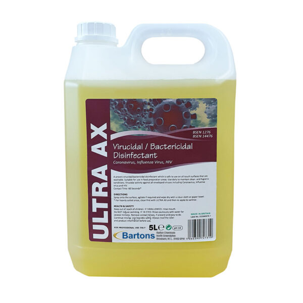 Ultra AX Virucidal / Bactericidal Disinfectant 5L