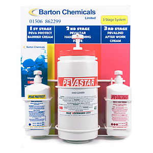 Barton Chemicals Prevastar Hand Cleaning System with dispenser